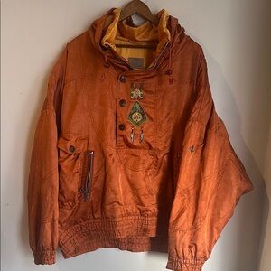 Vintage Bogner Orange Hooded Jacket